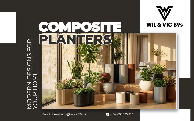 The trend of using composite plant pots in modern interior design