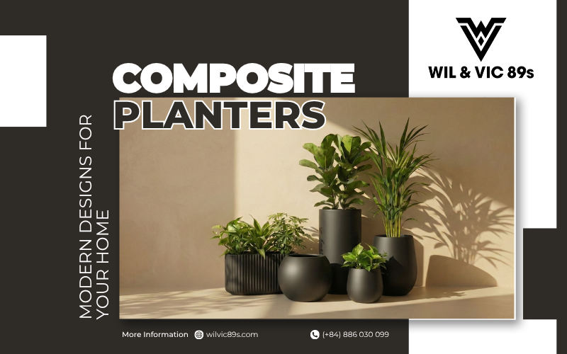 The trend of using composite plant pots in modern interior design