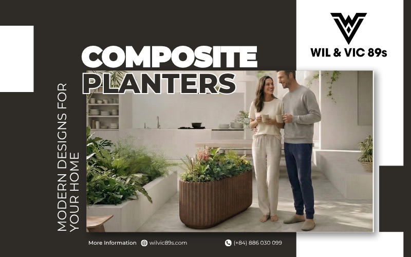 The trend of using composite plant pots in modern interior design